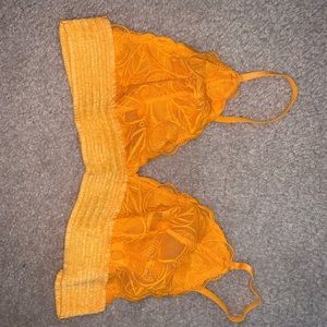 AE yellow/orange bralette NEVER WORN